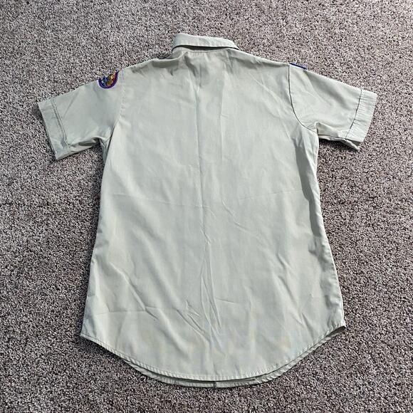 Boy Scout BSA, Official Uniform Shirt, Men's Small, Polyester, Vented, Sewn - Picture 4 of 7